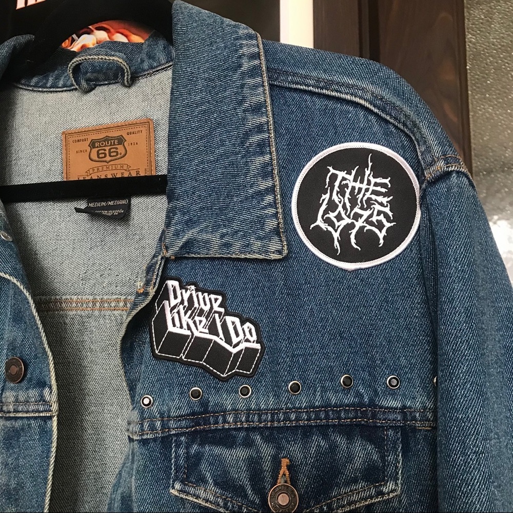 The 1975 Stud Patch Denim Jean Jacket Handmade